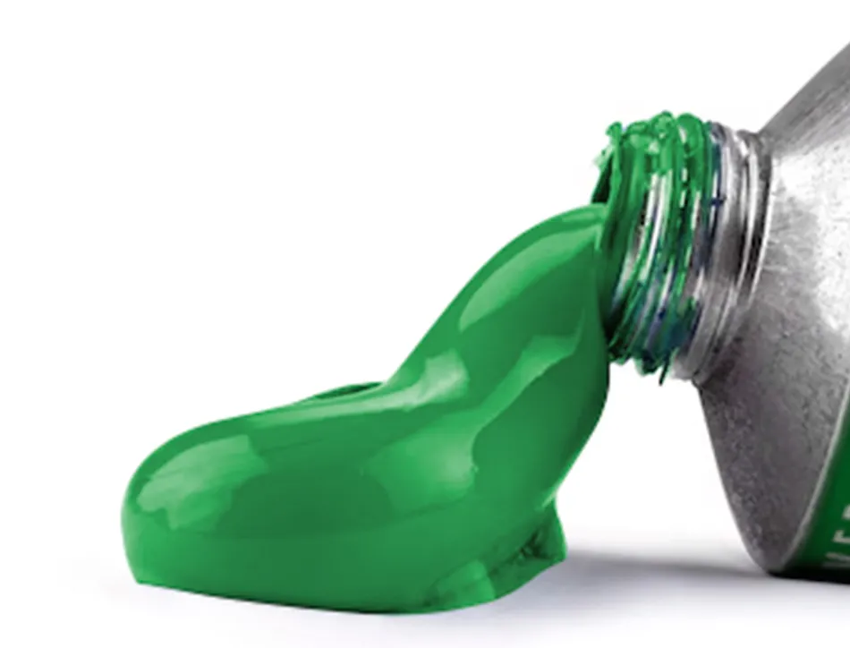 Peinture a l huile liderpapel tube en aluminium de 20 ml coloris vert