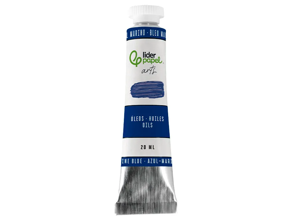 Peinture a l huile liderpapel tube en aluminium de 20 ml coloris bleu marine
