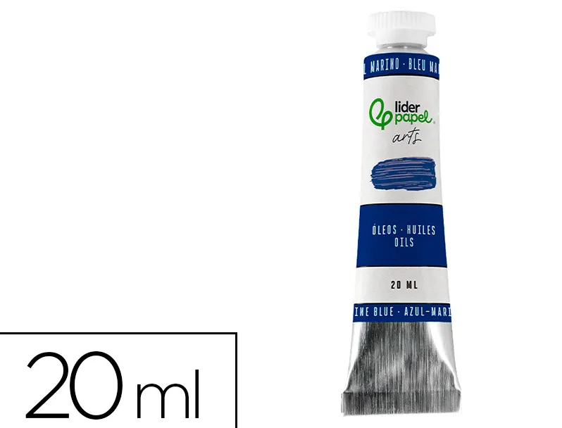Peinture a l huile liderpapel tube en aluminium de 20 ml coloris bleu marine