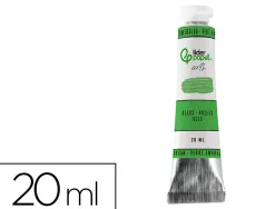 Peinture a l huile liderpapel tube en aluminium de 20 ml coloris vert emeraude