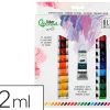 Peinture a l huile liderpapel boite de 24 tubes en aluminium de 12 ml coloris assortis