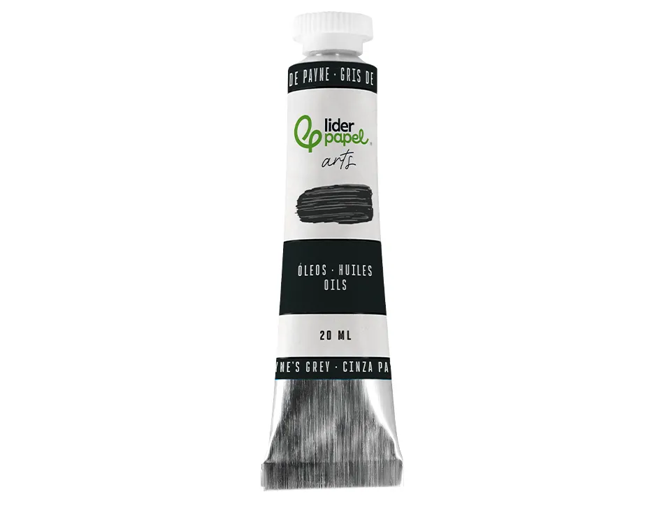 Peinture a l huile liderpapel tube en aluminium de 20 ml coloris gris de payne