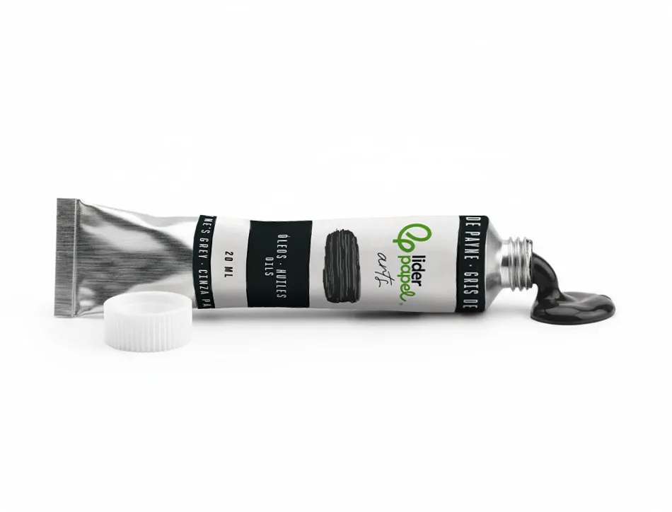Peinture a l huile liderpapel tube en aluminium de 20 ml coloris gris de payne