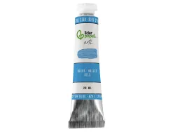 Peinture a l huile liderpapel tube en aluminium de 20 ml coloris bleu cyan