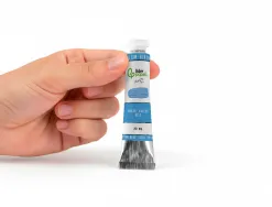 Peinture a l huile liderpapel tube en aluminium de 20 ml coloris bleu cyan