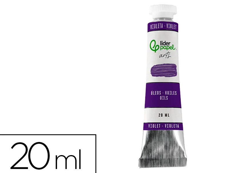 Peinture a l huile liderpapel tube en aluminium de 20 ml coloris violet