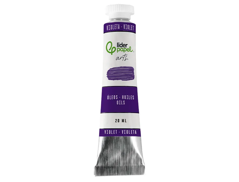 Peinture a l huile liderpapel tube en aluminium de 20 ml coloris violet