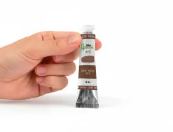 Peinture a l huile liderpapel tube en aluminium de 20 ml coloris marron sienne