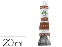 Peinture a l huile liderpapel tube en aluminium de 20 ml coloris marron sienne