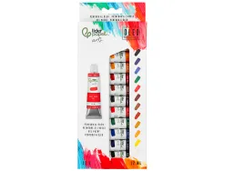 Peinture a l huile liderpapel boite de 12 tubes en aluminium de 12 ml coloris assortis