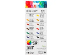 Peinture a l huile liderpapel boite de 12 tubes en aluminium de 12 ml coloris assortis