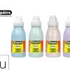 Peinture a l'eau cleopatre nefertari pailletee tous supports flacon 250ml coloris pastel assortis lot 4 unites