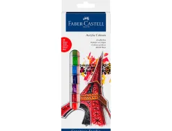 Peinture acrylique faber castell boite de 12