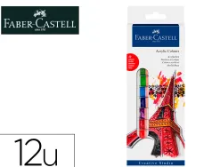 Peinture acrylique faber castell boite de 12