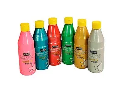 Peinture acrylique lefranc bourgeois glossy fluide brillante indélébile multi-supports finition pailletée flacon 500ml