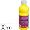 Peinture acrylique lefranc bourgeois glossy fluide brillante indélébile multi-supports jaune primaire flacon 500ml