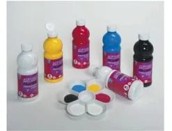 Peinture acrylique lefranc bourgeois glossy fluide brillante indélébile multi-supports noir flacon 500ml