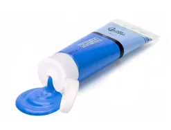 Peinture acrylique liderpapel tube en plastique de 120 ml coloris bleu