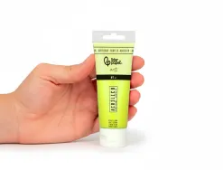 Peinture acrylique liderpapel tube en plastique de 60 ml coloris vert citron
