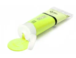 Peinture acrylique liderpapel tube en plastique de 60 ml coloris vert citron