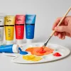 Peinture acrylique liderpapel tube en plastique de 120 ml coloris bleu marine