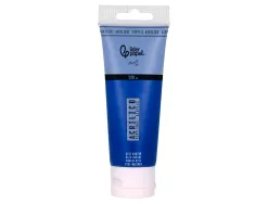 Peinture acrylique liderpapel tube en plastique de 120 ml coloris bleu marine