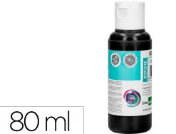 Peinture acrylique liderpapel coloris noir bouteille 80ml