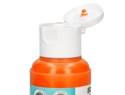 Peinture acrylique liderpapel coloris orange bouteille 80ml