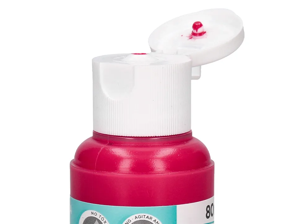 Peinture acrylique liderpapel coloris magenta bouteille 80ml