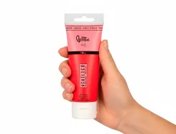 Peinture acrylique liderpapel tube en plastique de 120 ml coloris rouge pyrrole
