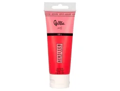 Peinture acrylique liderpapel tube en plastique de 120 ml coloris rouge pyrrole