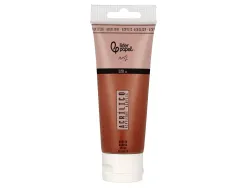 Peinture acrylique liderpapel tube en plastique de 120 ml coloris marron