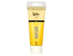 Peinture acrylique liderpapel tube en plastique de 120 ml coloris jaune