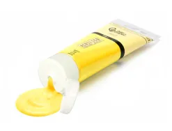 Peinture acrylique liderpapel tube en plastique de 120 ml coloris jaune