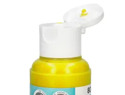 Peinture acrylique liderpapel coloris jaune bouteille 80ml