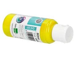 Peinture acrylique liderpapel coloris jaune bouteille 80ml