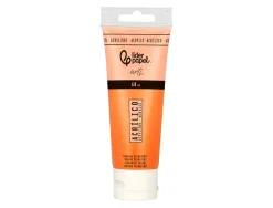 Peinture acrylique liderpapel tube en plastique de 60 ml coloris orange