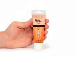 Peinture acrylique liderpapel tube en plastique de 60 ml coloris orange