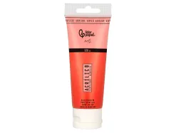 Peinture acrylique liderpapel tube en plastique de 120 ml coloris rouge vermillon