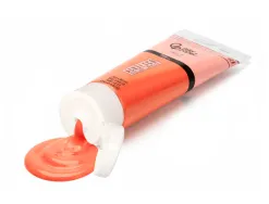 Peinture acrylique liderpapel tube en plastique de 120 ml coloris rouge vermillon