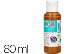 Peinture acrylique liderpapel coloris marron bouteille 80ml