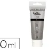 Peinture acrylique liderpapel tube en plastique de 60 ml coloris gris