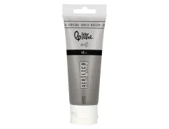 Peinture acrylique liderpapel tube en plastique de 60 ml coloris gris