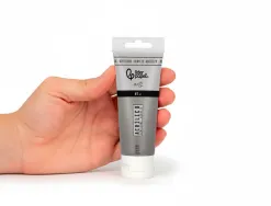 Peinture acrylique liderpapel tube en plastique de 60 ml coloris gris