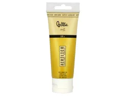 Peinture acrylique liderpapel tube en plastique de 120 ml coloris ocre jaune