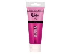 Peinture acrylique liderpapel tube en plastique de 60 ml coloris magenta