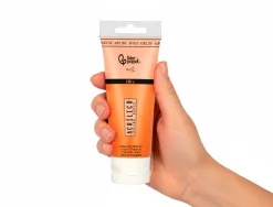 Peinture acrylique liderpapel tube en plastique de 120 ml coloris orange