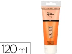 Peinture acrylique liderpapel tube en plastique de 120 ml coloris orange