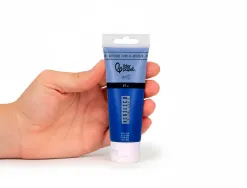 Peinture acrylique liderpapel tube en plastique de 60 ml coloris bleu cyan