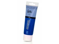 Peinture acrylique liderpapel tube en plastique de 60 ml coloris bleu cyan